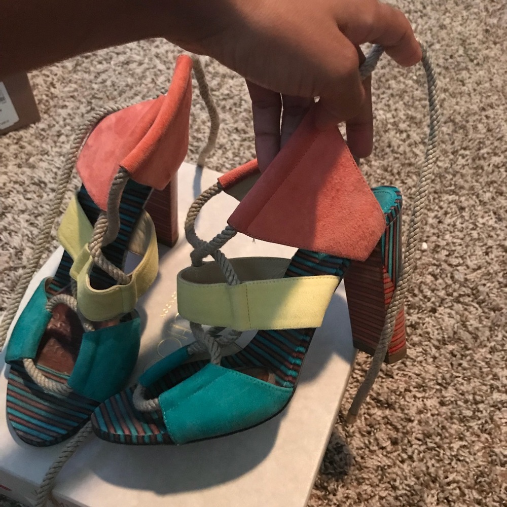 GORGEOUS Multi-Color Jimmy Choo Henni 100mm